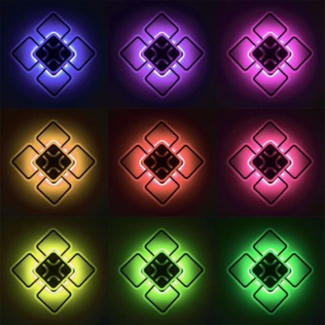 Потолочная люстра RGB Citilux Марсель CL232A155E (LED, 220V, голосовое управление, пульт управления, управление смартфоном, умный дом - Алиса)