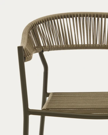 Стул уличный La Forma (ex Julia Grup) Futadera (Зеленый/ Сталь,Веревка)