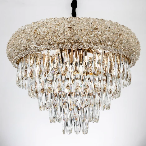 Подвесная люстра хрустальная Modelux MODELUX ML.2308.600 GD