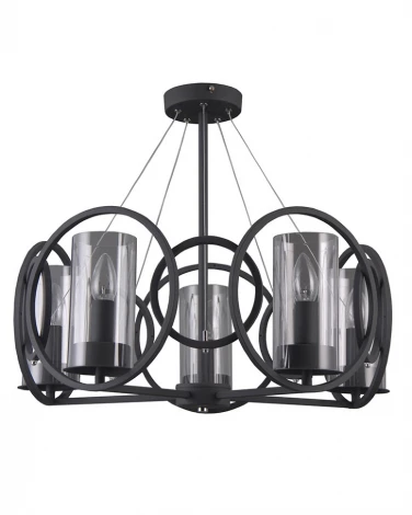 Потолочная люстра Lumien Hall Олави 3302/5P-SBK-CL