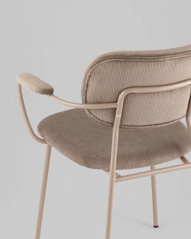 Стул Stool Group Кэрол коричневый бежевые ножки арт.УТ000040242