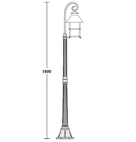 Наземный фонарь Oasis Light 81408/18 Gb