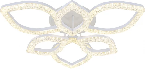 Потолочная люстра светодиодная Escada Aquarius 10289/6LED BL 100Вт, с ПДУ, металл/акрил, белый/прозрачный (220V)