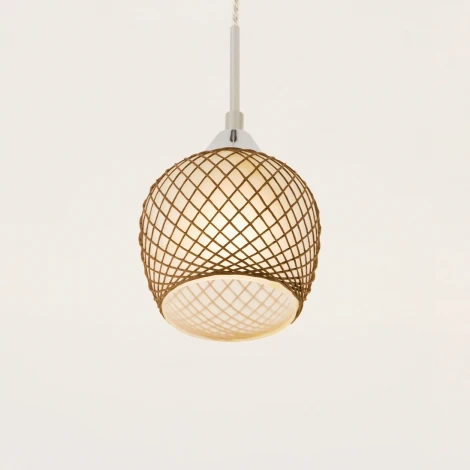 Подвесной светильник Citilux Сюзи CL171112 (220V, на проводе, бокалы, узор в клетку)