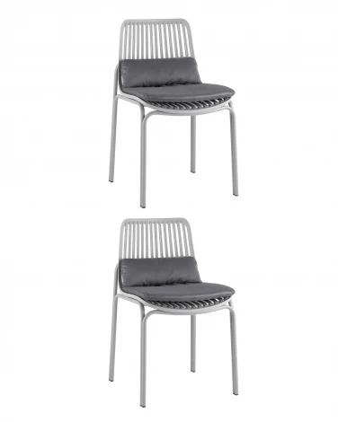 Стул Louran с подушкой серый 2 шт. Stool Group УТ000042567
