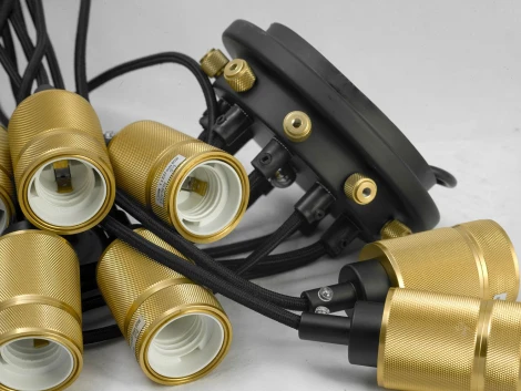 Подвесной светильник Lussole Loft Shirley LSP-9869 (220V, на проводе, паук, IP21)