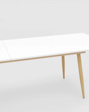 Стол обеденный Stool Group Стокгольм раскладной 160-220*90 белый УТ000003490