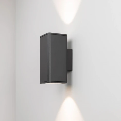 Светильник LGD-EVO-WALL-TWIN-S100x100-2x12W Warm3000 (GR, 44 deg, 230V) (Arlight, IP54 Металл) 046195