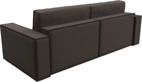 Диван прямой Куба (Коричневый/Рогожка) Лига Диванов арт.124096