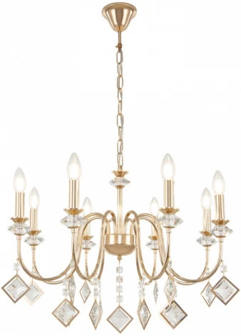 Подвесная люстра Arte Milano AM342101 342101/8 FGD (220V, подвески, на цепи, подсвечник, свеча)
