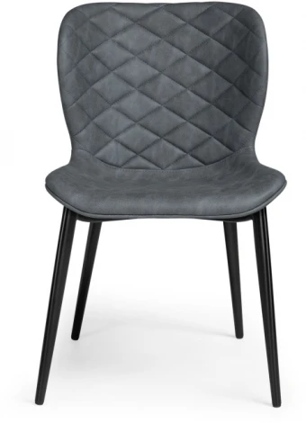 Стул Woodville на металлокаркасе Катабучи ткань kiprus 12 / черный глянец 528501