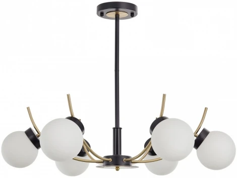 Потолочная люстра на штанге Arte Milano Neapolis-76169 276169/6 BK/GD (220V, шар)