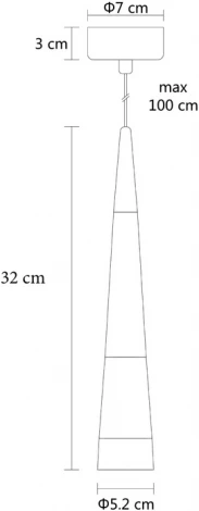 Подвесной светильник Arte Lamp Sabik A6576SP-1CC (LED, 220V, на проводе)