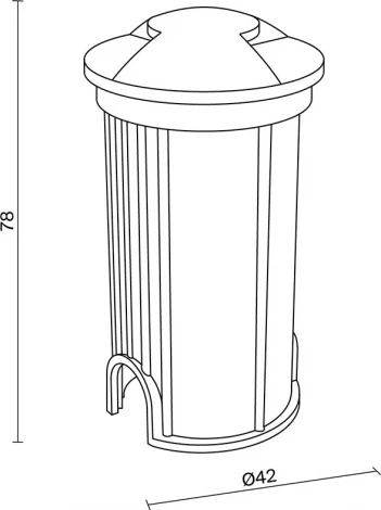 Встраиваемый светильник уличный IP65 Maytoni Flash O044DL-L1S3K1 (LED, 220V, круглые)