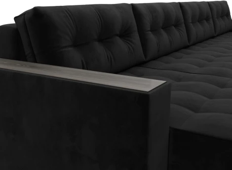 Диван П-образный с декором Лига-049 НПБ Лонг Лига Диванов (Велюр) арт.128562