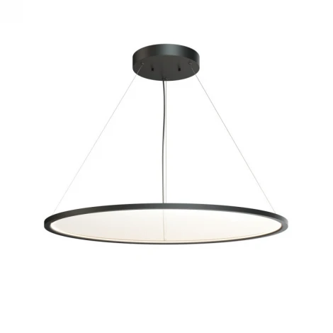 Подвесной светильник горизонтальный 80 Вт, LED 2700-6000K, IP20, пульт Д/У черный, алюминий, акрил Denkirs Veil DK6621-BK