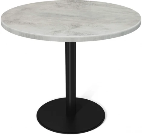 Стол Sheffilton SHT-TU43/TT 80 МДФ черный муар/бетон светлый