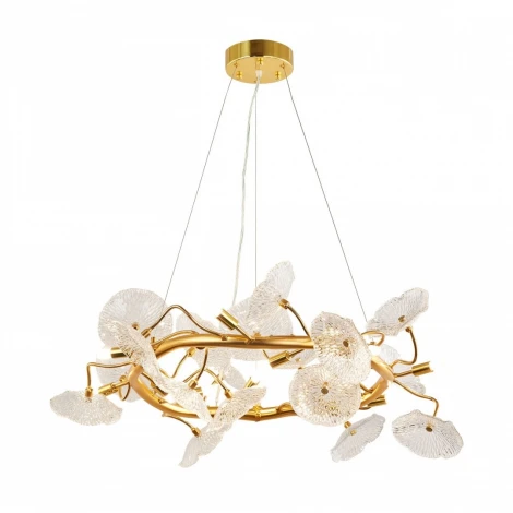 Подвесной светильник Arte Milano 900.D800.H400.G9.15 G (220V, на тросе, цветы)