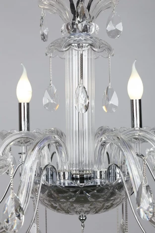 Подвесная люстра Omnilux Valledoria OML-70203-06 (220V, подвески, на цепи, подсвечник, свеча)