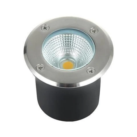 Светильник тротуарный светодиодный Horoz Safir, 1 лампа, белый с никелем и прозрачным