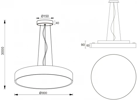 Подвесной светильник Deko-Light Menkar 342210 (LED, 220V, на тросе, круглые)