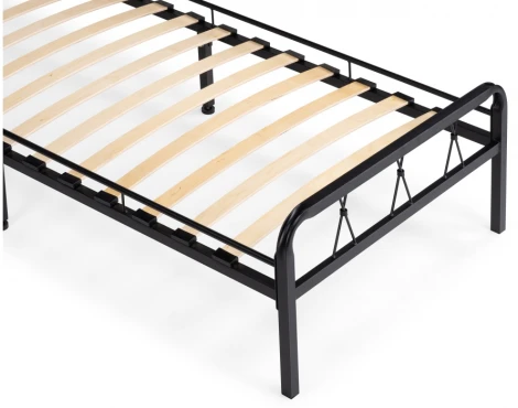 Односпальная кровать Woodville Иоханна 18 90х200 черная 511601