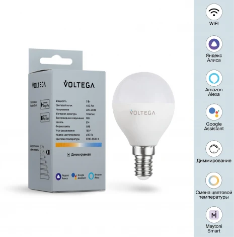 Лампочка светодиодная Voltega VG 2428