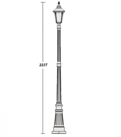 Наземный фонарь Oasis Light 79759S Bl (220V, IP44)