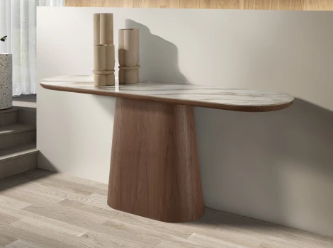 Консоль 3284 из керамики в мраморной отделке и ореха Angel Cerda 421638
