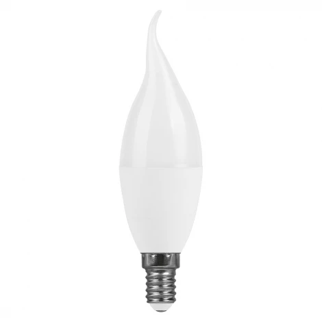 Лампа светодиодная C37T свеча на ветру 15W 175-265V E14 4000К Feron LB-980 52075