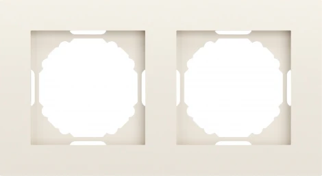 Рамка 2-я, матовый кремовый Donel A07 DE21231