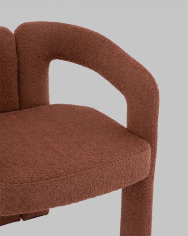 Стул Болинджер букле терракотовый Stool Group арт.УТ000041353