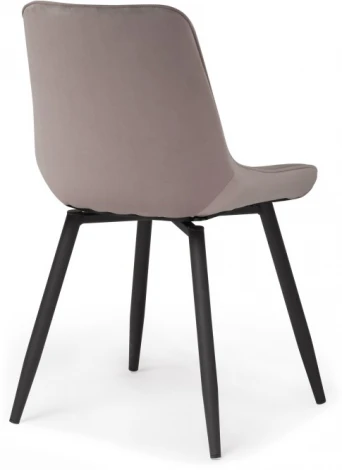 Стул на металлокаркасе Седа К крутящийся  (Седа крутящийся велюр латте / черный) Notta арт.520600