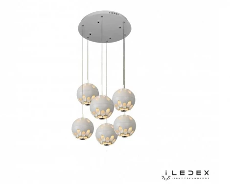 Подвесной светильник iLedex Mob P1009-6 WH (220V, на проводе, шарики)