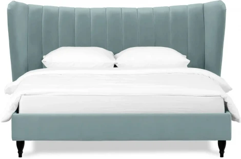 Кровать Queen II Agata L ОГОГО (арт.574721), (Ткань/Бирюзовый)