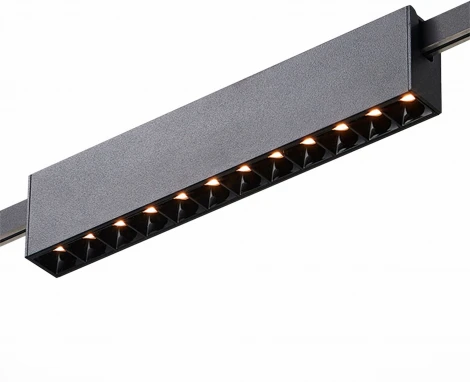 Трековый светильник магнитный Downlight ST Luce Farm ST816.446.12 Черный LED 1*12W 4000K (24V)