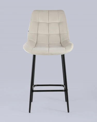 Стул полубарный Stool Group Флекс велюр бежевый УТ000025262