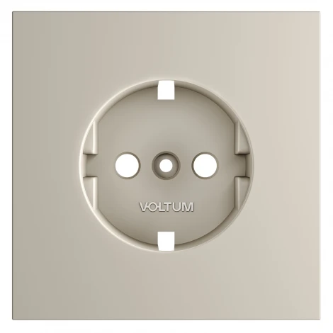Накладка для розетки с заземлением Voltum S70 VLS000608 (кашемир)
