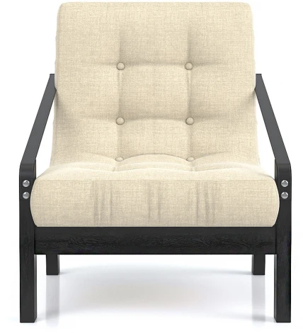 Кресло Arsko Локи венге бежевая рогожка