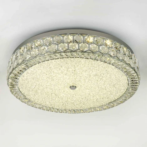 Потолочный светильник светодиодный хрустальный с пультом с регулировкой цветовой температуры LED4U LED4U L1180-700 CR