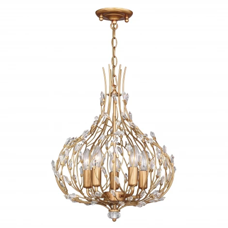 Подвесная люстра Favourite Batun 2020-5P (220V, на цепи, подсвечник, свеча)