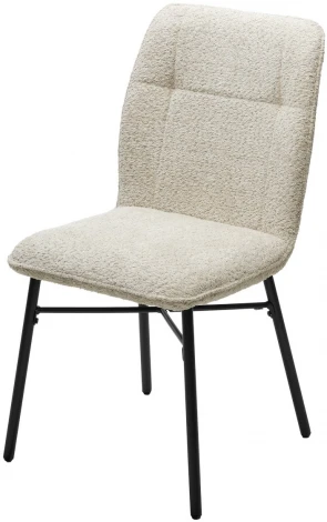 Стул COMO UF998-04 бежевый, букле / черный каркас / Товарный знак DISAUR