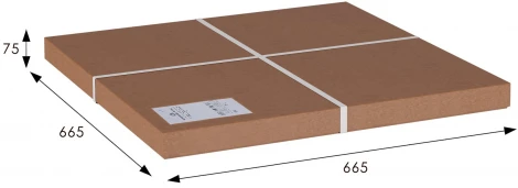 Стол журнальный Мельбурн со стеклом белый/дуб светлый от фабрики Mebelik