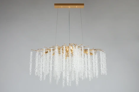 Подвесная люстра Aployt Paulina APL.848.23.10 (220V, хрусталь, на тросе, ветки)