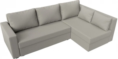 Диван угловой Мансберг правый угол (Бежевый/Рогожка) Лига Диванов арт.121536