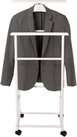Вешалка костюмная на колесах В 22Н белый от фабрики Mebelik