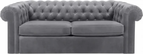 Диван Chesterfield ОГОГО (арт.344553), (Ткань/Серый)