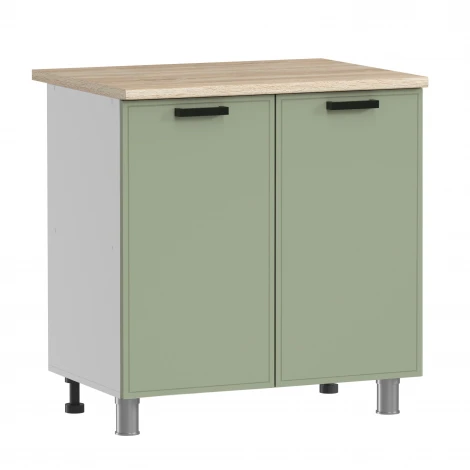 ГК Аленушка 2 м Магнолия Фисташка/Фисташка, черный (без столешницы)