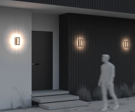 Уличный настенный светильник Maytoni Outdoor Frame O527WL-L12B3K