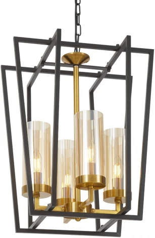 Подвесная люстра Lumina Deco Afres LDP 1246-4 BK+MD